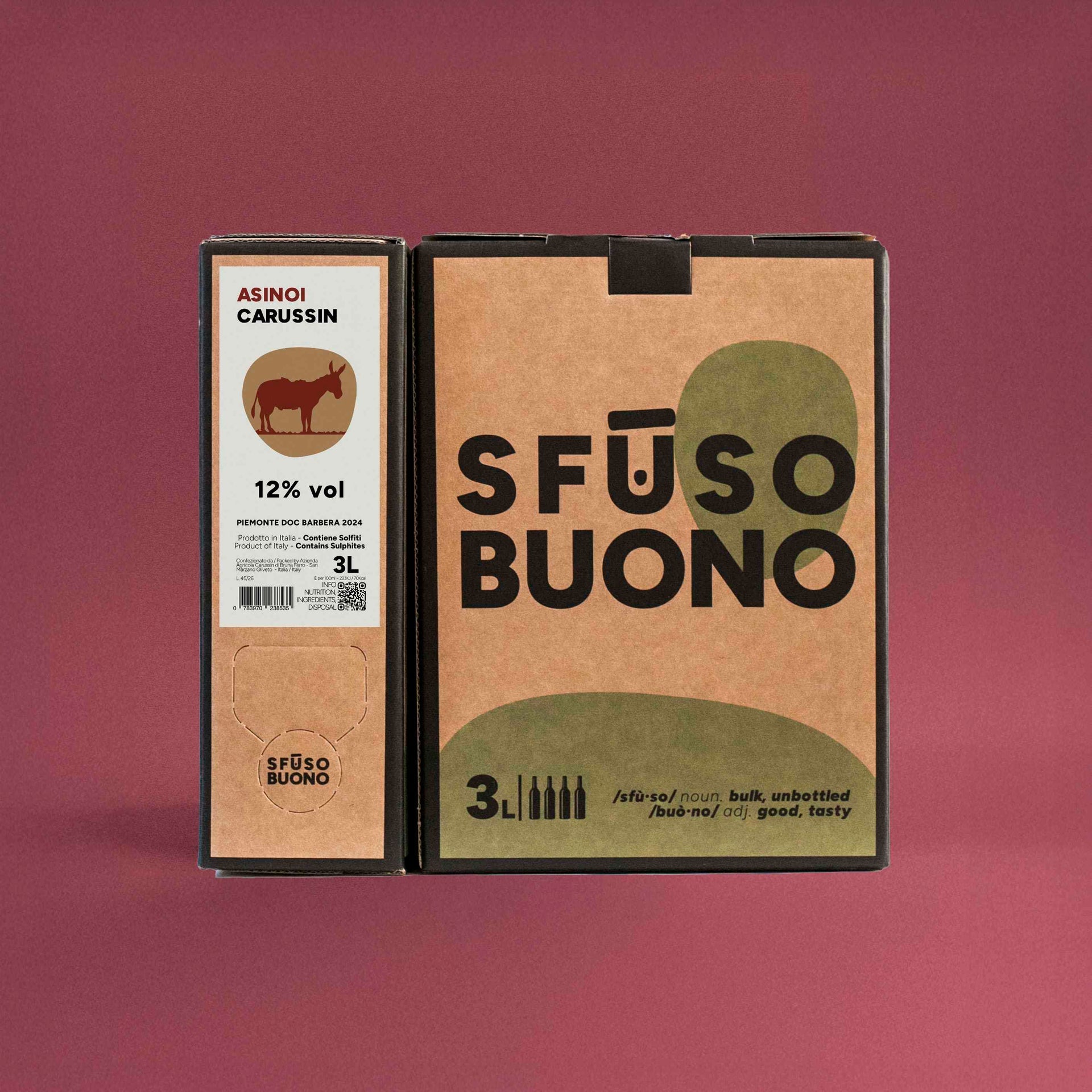 Asinoi Barbera Piemonte DOC 3L - Carussin