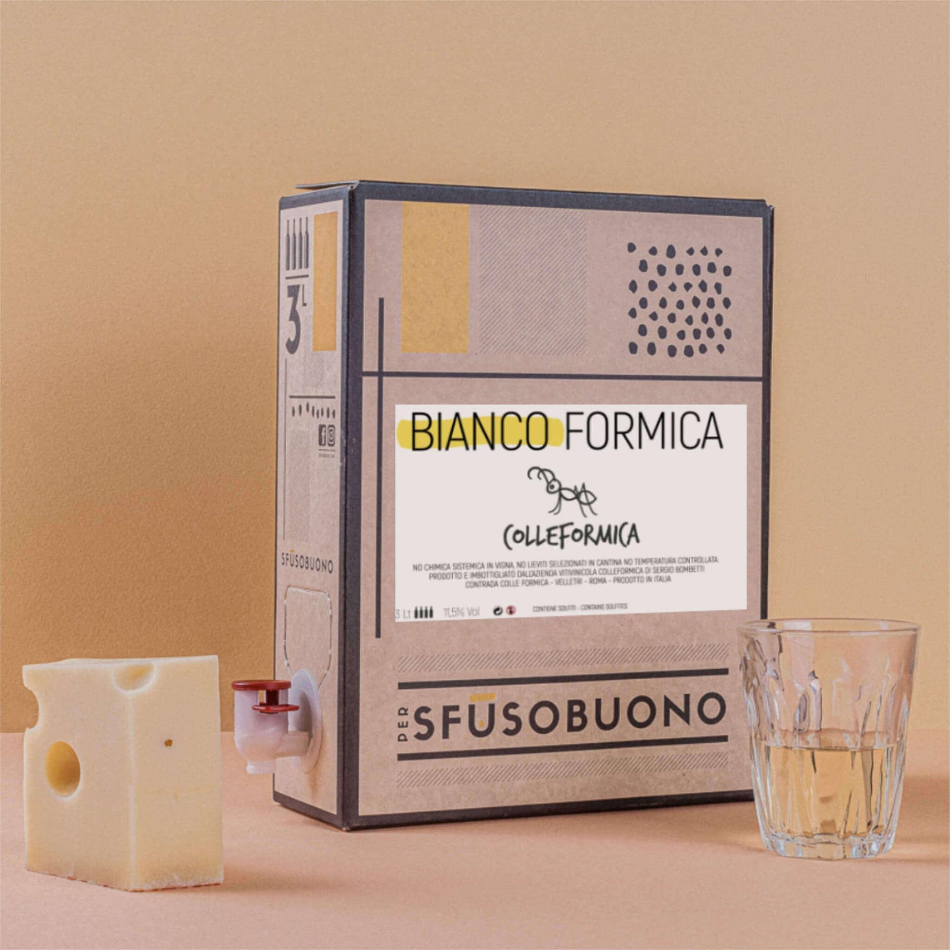 Bianco Formica' Vino Bianco Lazio 3L - Colleformica - Sfusobuono