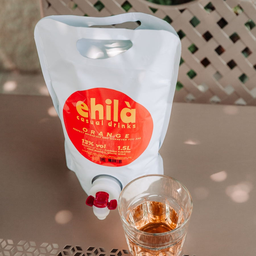EHILÀ ORANGE - Pouch Vino Bianco 1.5L