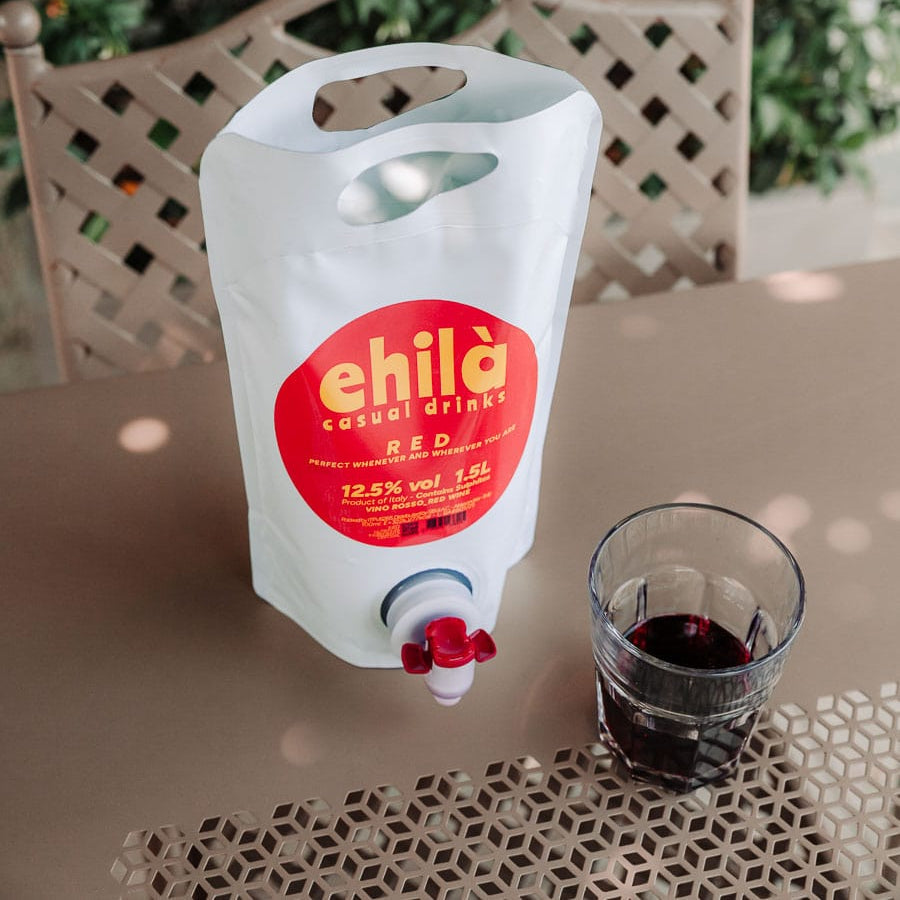 EHILÀ RED - Pouch Vino Rosso 1.5L