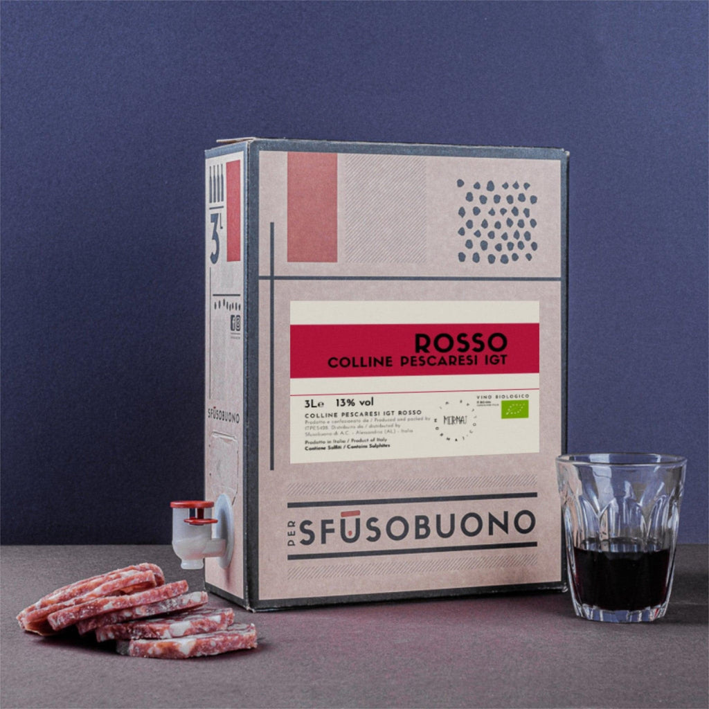 Rosso Colline Pescaresi IGT Abruzzo Bio 3L - MorMaj - Vino Naturale Bag in Box - Sfusobuono