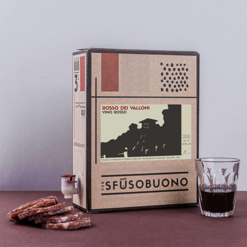 Rosso dei Valloni' Vino Rosso Piemonte Bio 3L - Podere ai Valloni - Sfusobuono