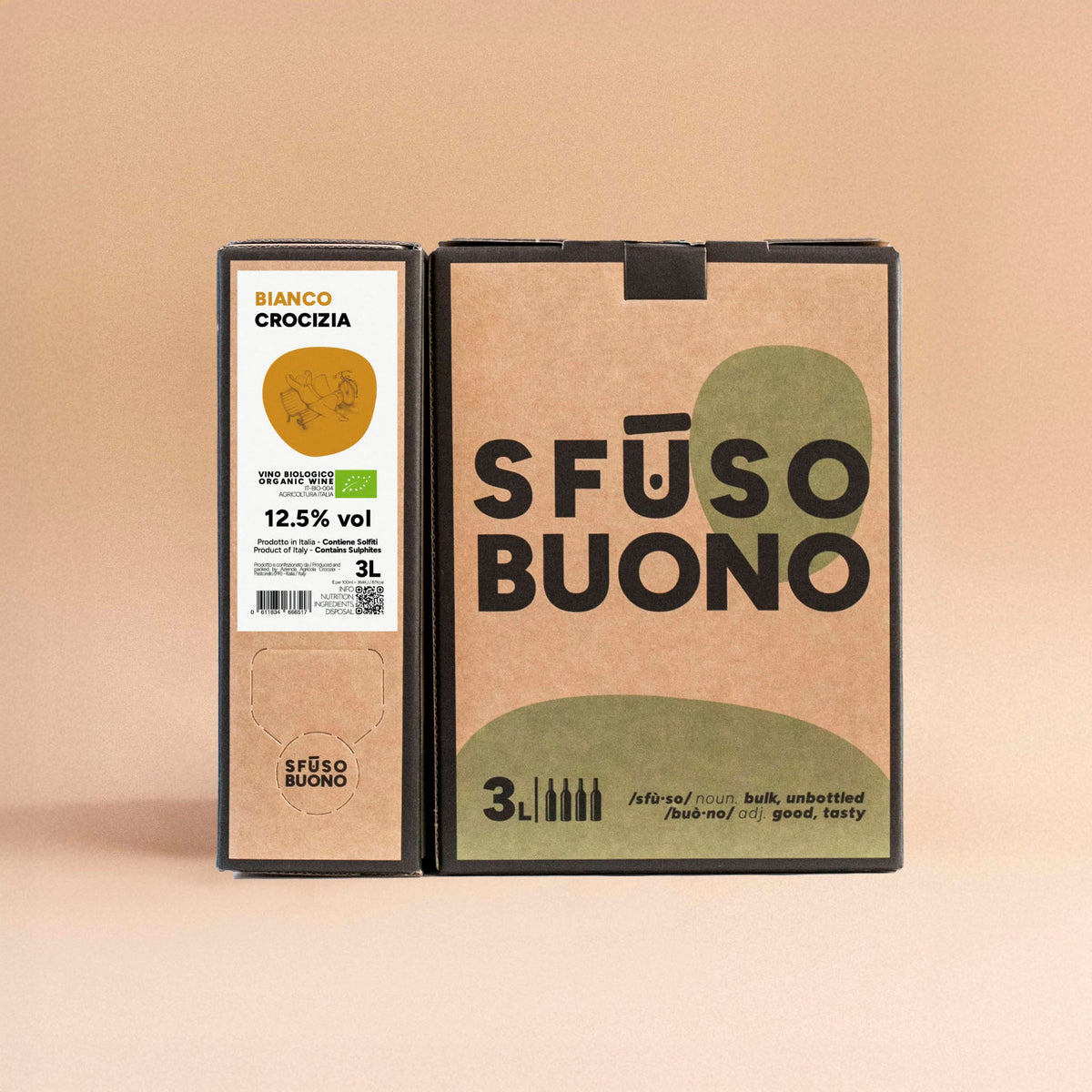 Vino Bianco Macerato Bio 3L - Crocizia