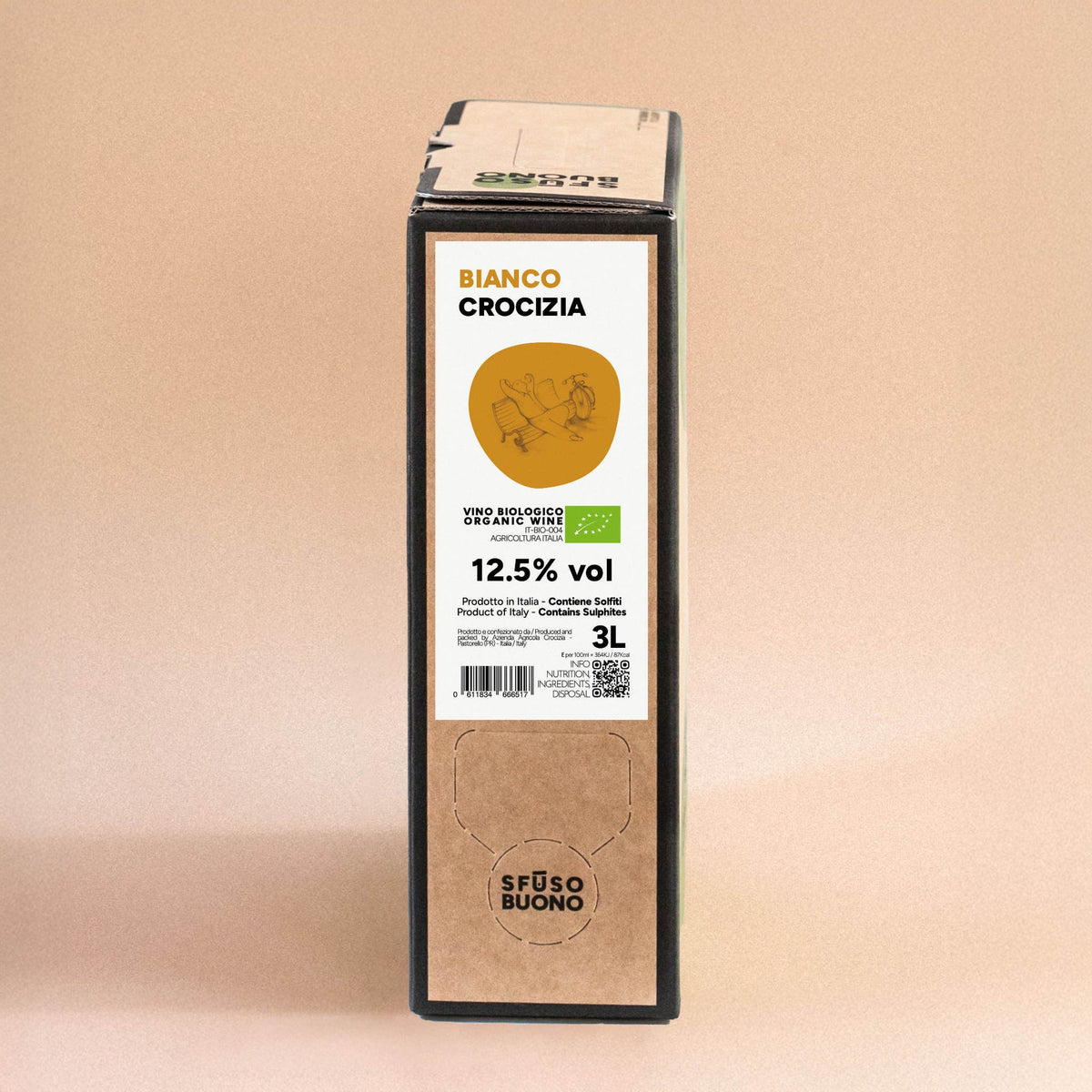 Vino Bianco Macerato Bio 3L - Crocizia
