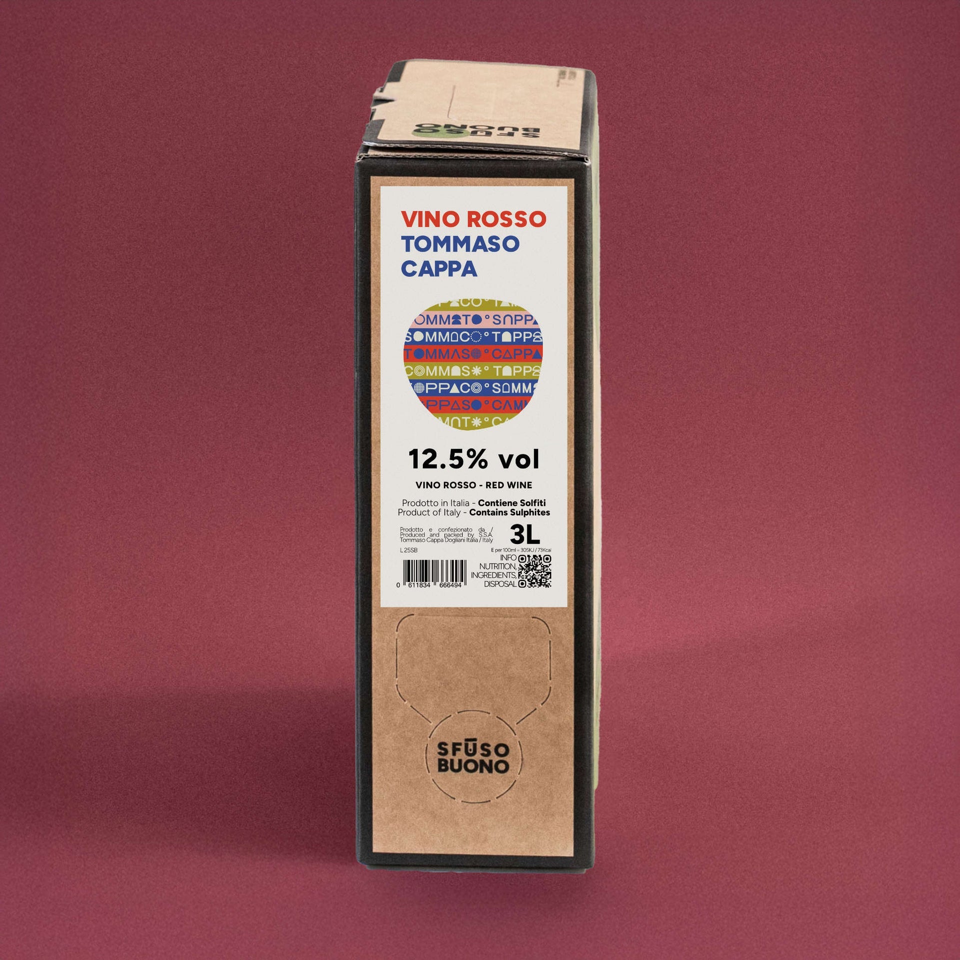 Vino Rosso 3L - Tommaso Cappa